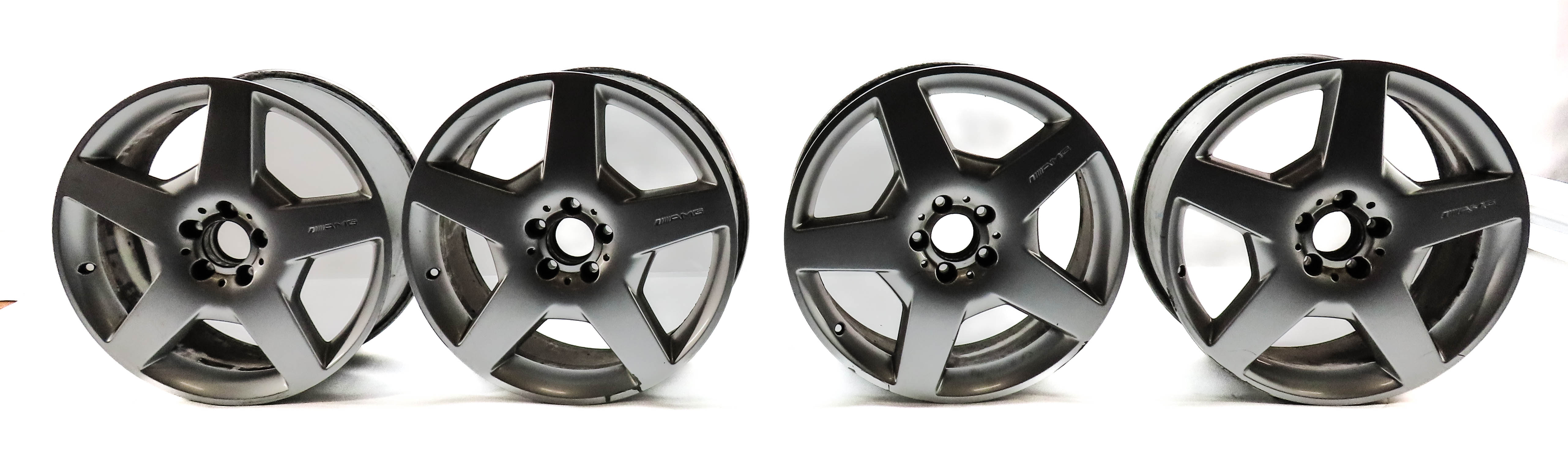 2006-2008 MERCEDES ML R (W164) 19X8.5 5 FLAT SPOKE AMG WHEEL RIM SET/4 — exact item pictured